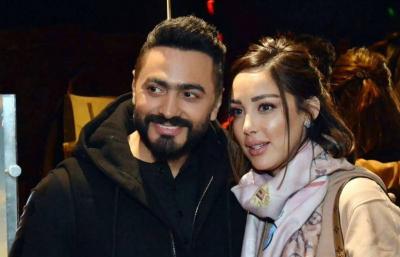 تامر حسني يشجع بسمة على الغناء!'s Image