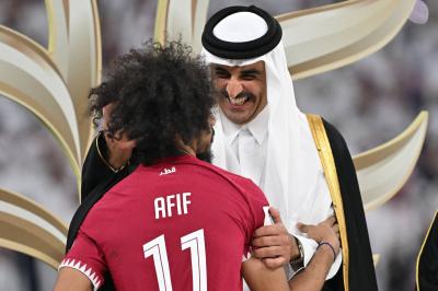 قطر تفوز على الأردن 3-1 وتتوج بلقب كأس آسيا للمرة الثانية's Image