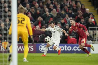 انتهاء المرحلة الخامسة من دوري الأبطال ليفربول يتلاعب بريال مدريد ويبتعد بالصدارة's Image